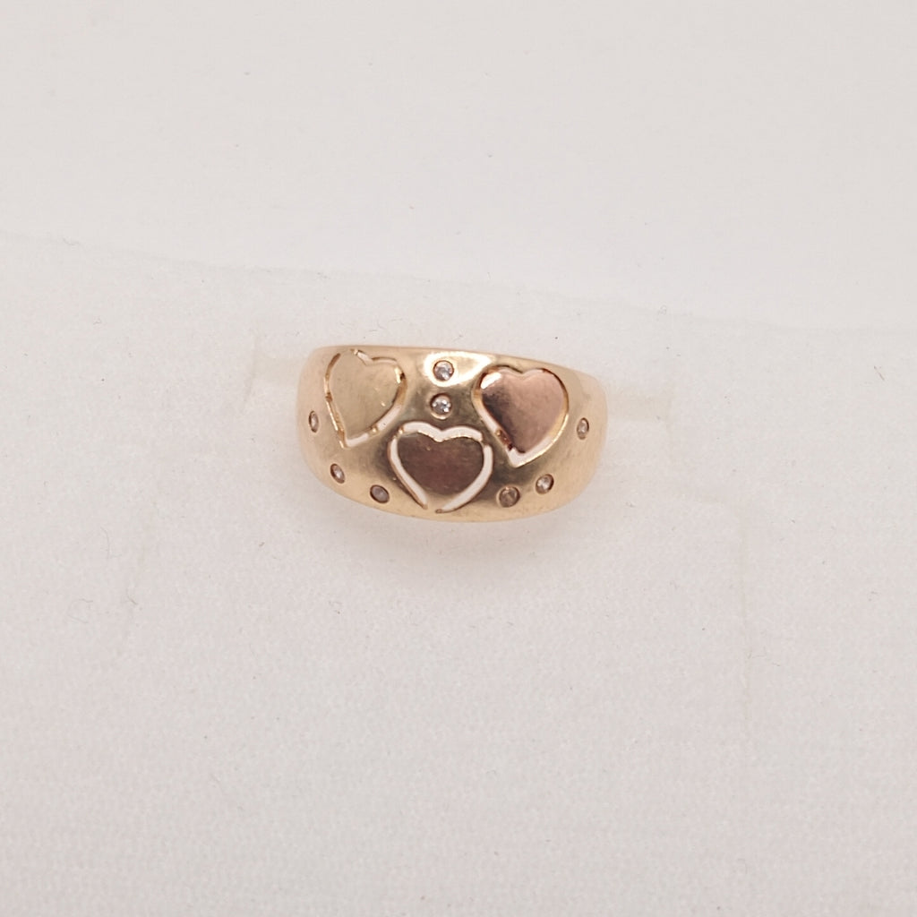 ANILLO ORO,RODIADO 10 K 3,00 GRMS (SEMINUEVO)