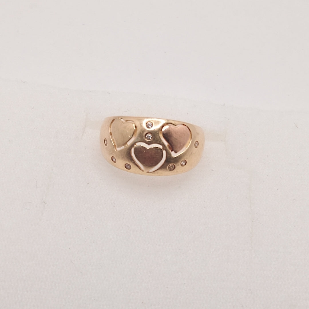 ANILLO ORO,RODIADO 10 K 3,00 GRMS (SEMINUEVO)