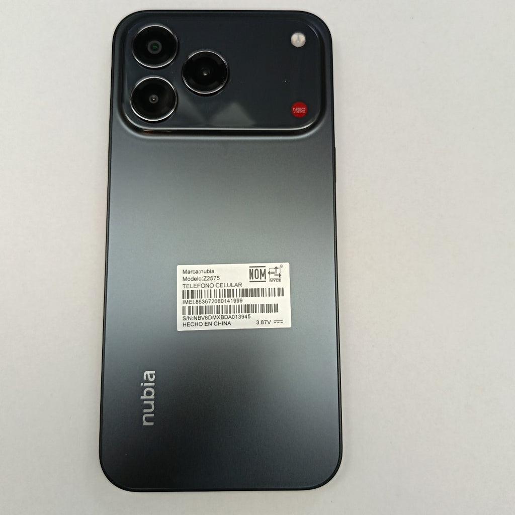 CELULAR NUBIA V80 DESING Z2575 (2025) 256 GB 8 GB RAM (SEMINUEVO)