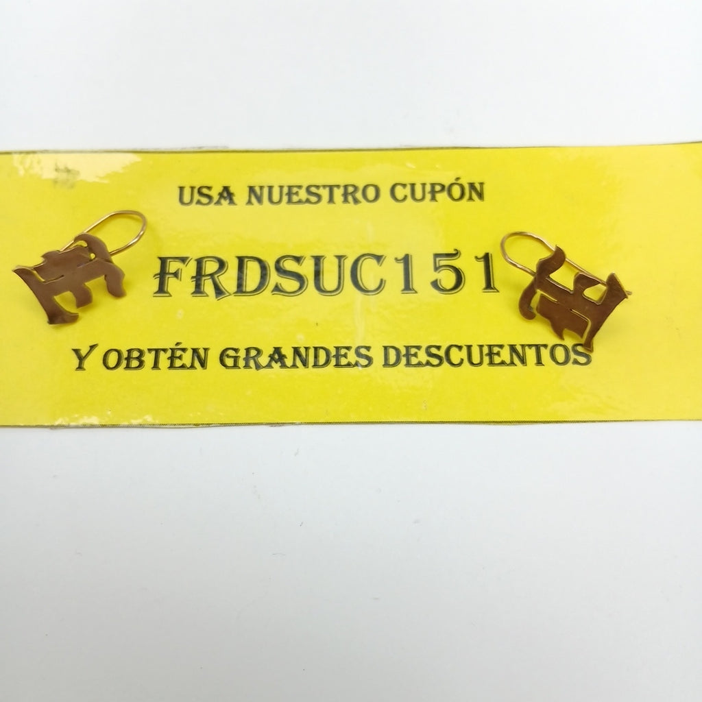 ARETES PAR ORO 8 K 2 GRMS (SEMINUEVO)
