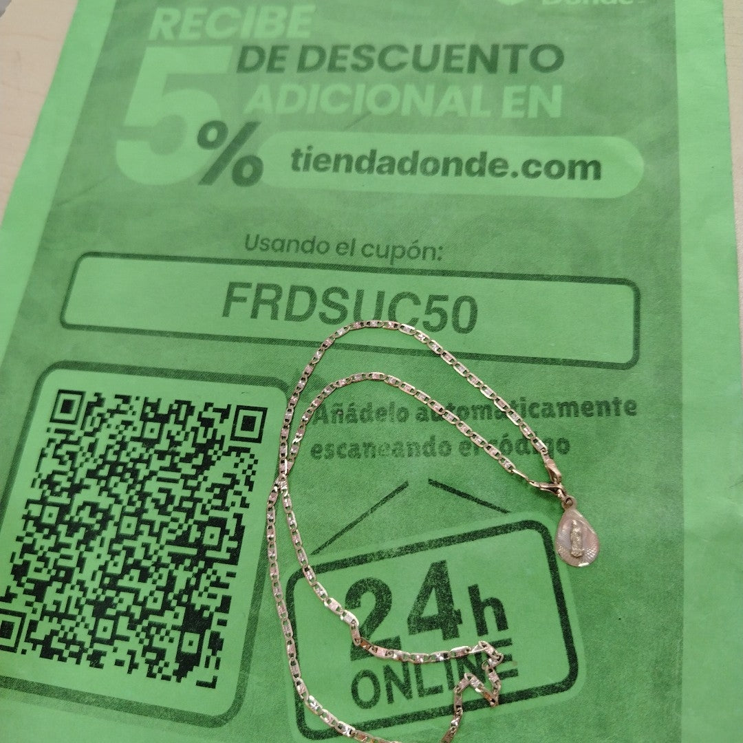 CADENA ORO, ORO COMBINADO 10 K 3.4 GRMS (SEMINUEVO)