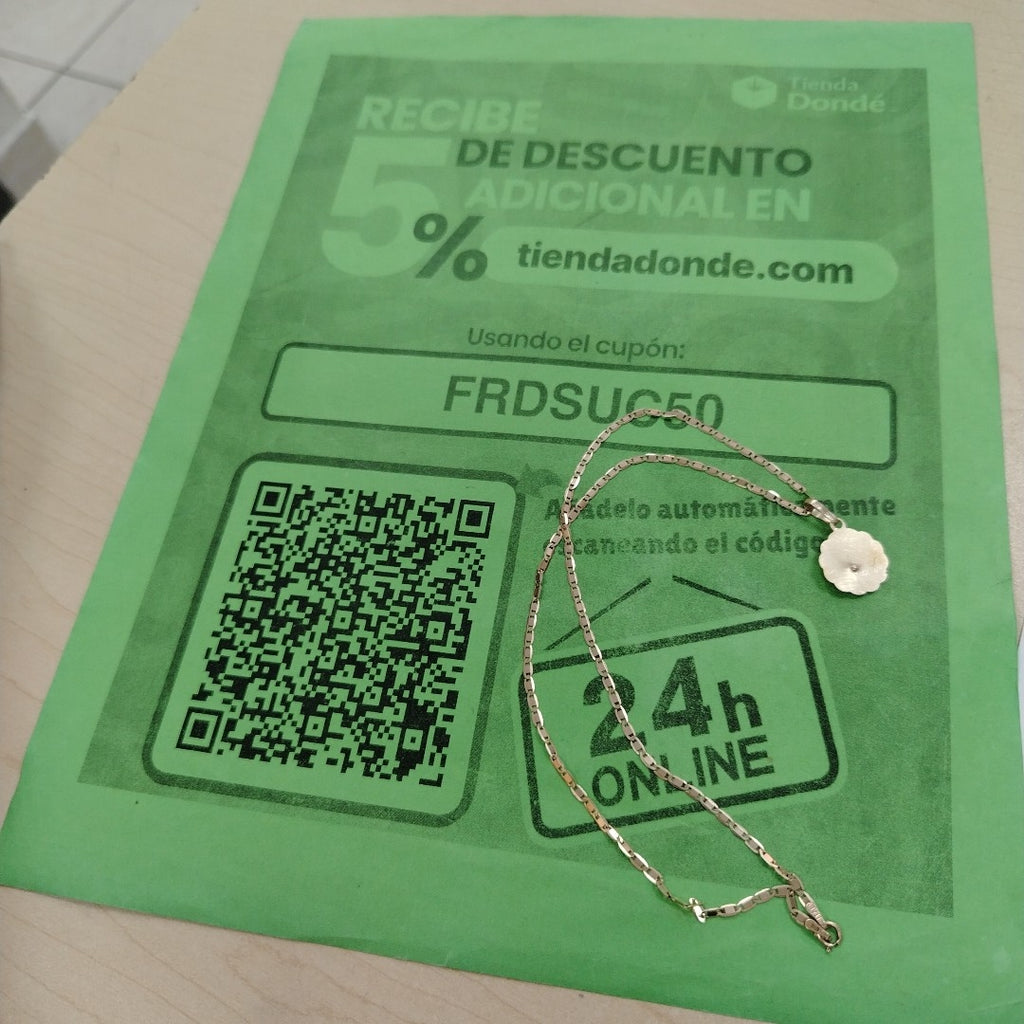 CADENA ORO, ORO COMBINADO 10 K 3.5 GRMS (SEMINUEVO)