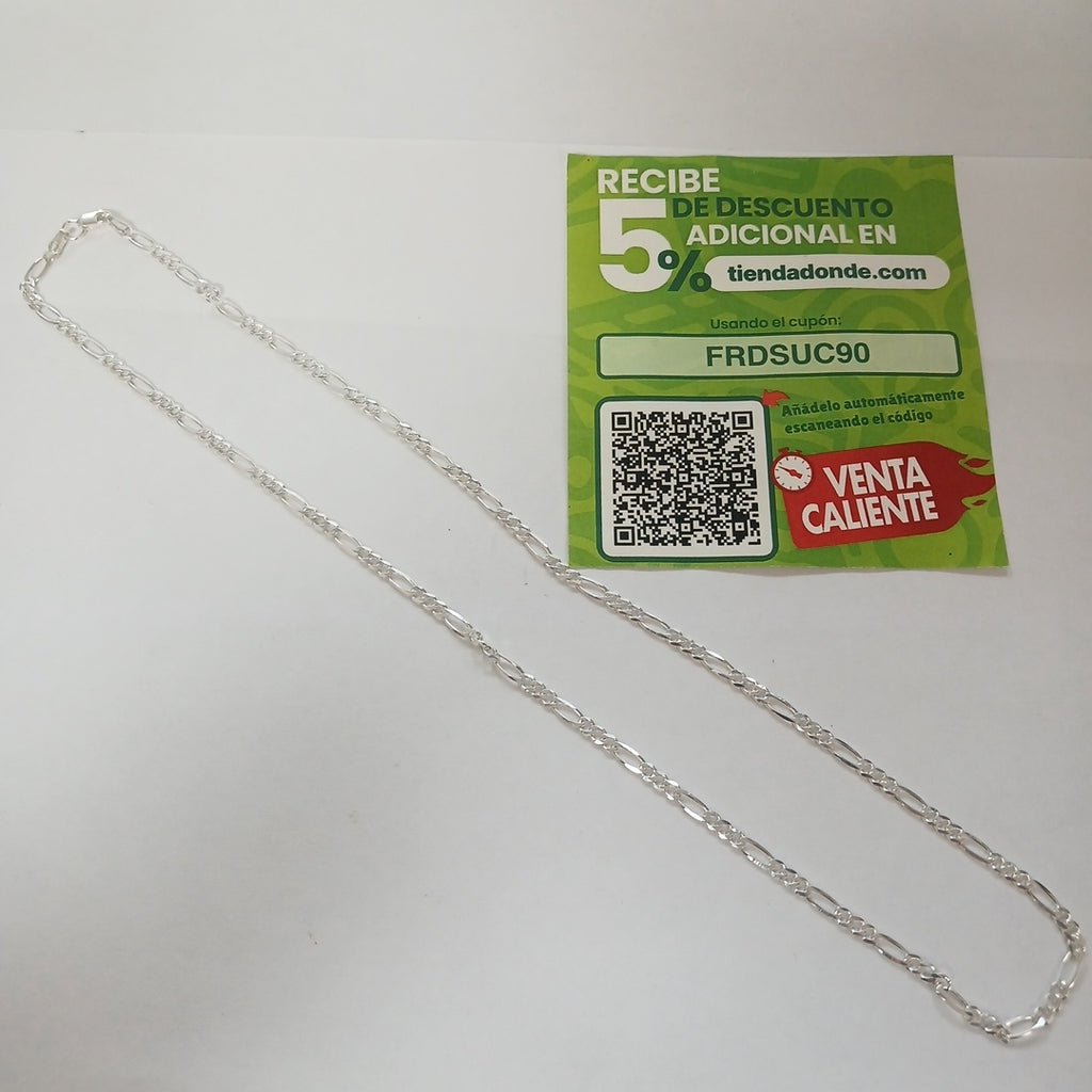CADENA 3X1 PLATA .925 55 CM 7.12 GR (NUEVO)