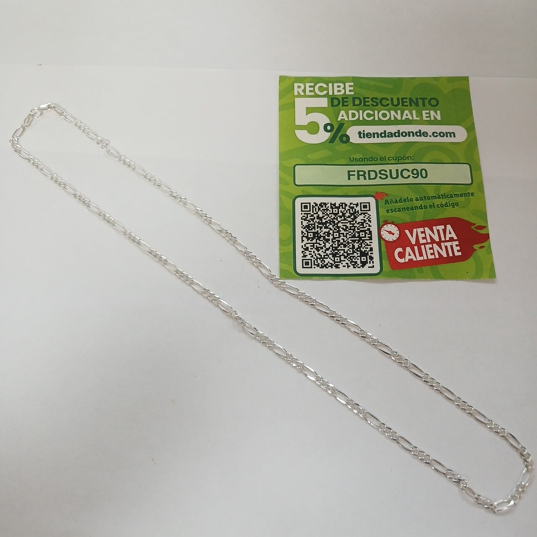 CADENA 3X1 PLATA .925 55 CM 7.12 GR (NUEVO)