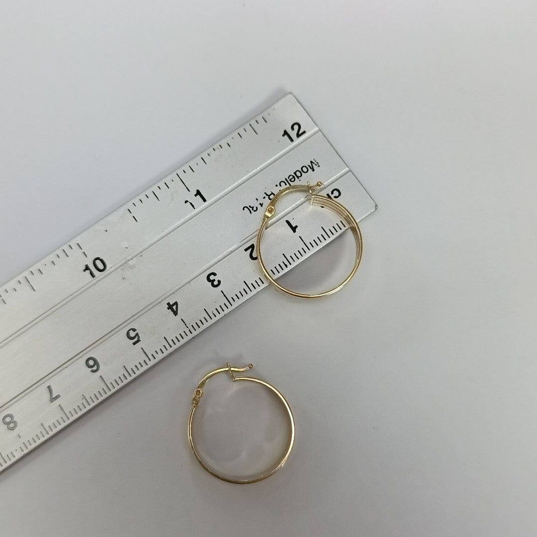 ARRACADAS PAR ORO 14 K 4.3 GRMS (SEMINUEVO)