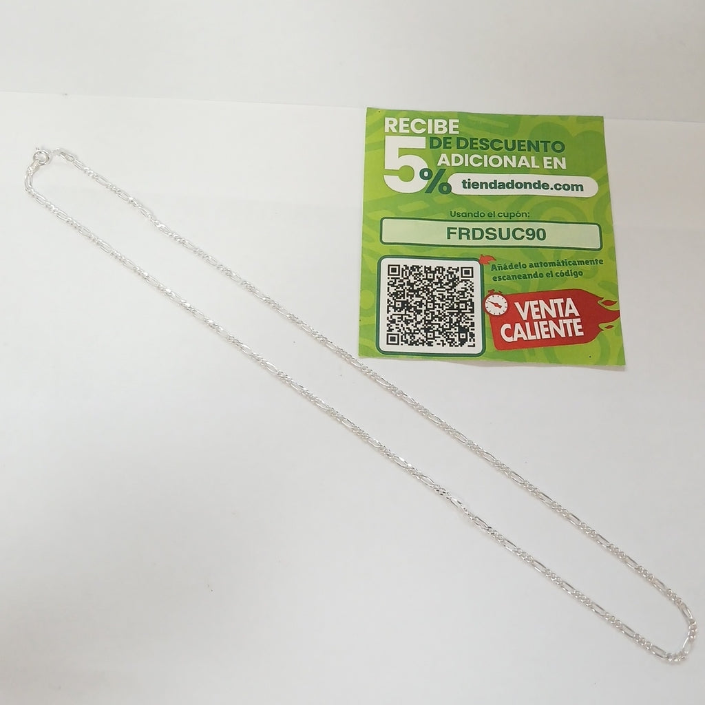 CADENA 3X1 PLATA .925 55 CM 4.82 GR (NUEVO)
