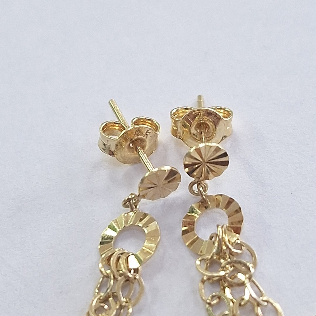 ARETES PAR ORO 14 K 2.7 GRMS (SEMINUEVO)