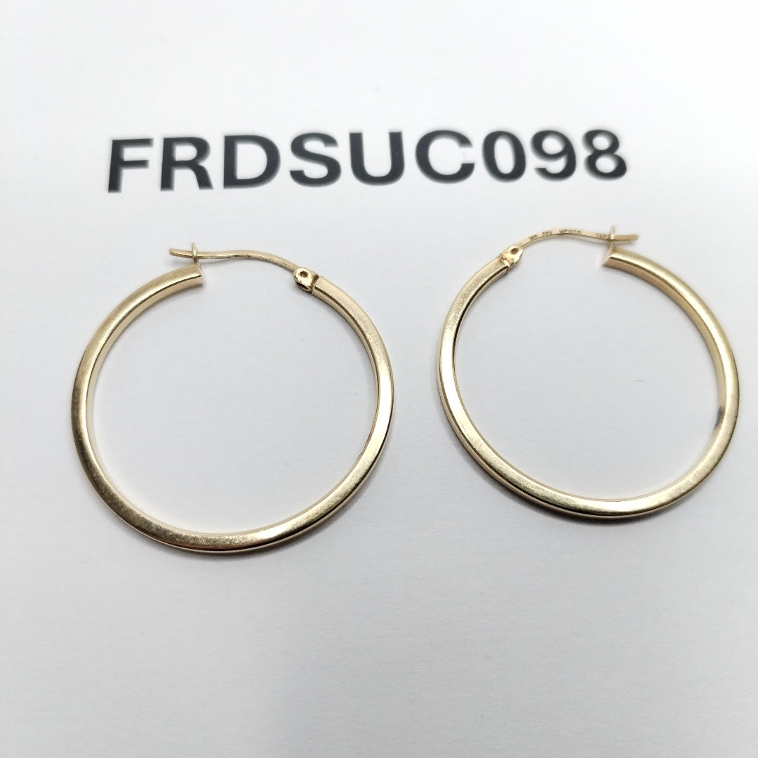 ARRACADAS PAR ORO 14 K 3.7 GRMS (SEMINUEVO)