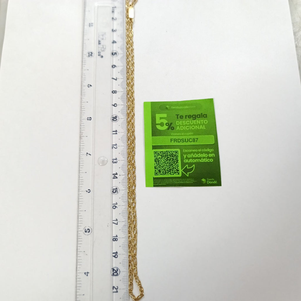 CADENA ORO 10 K 5.5 GRMS (SEMINUEVO)
