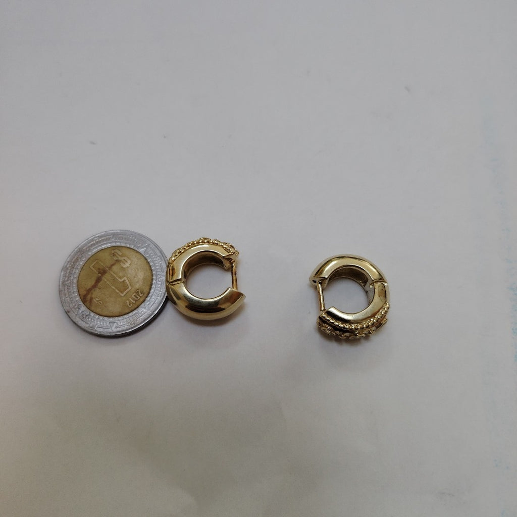 ARETES PAR ORO BLANCO 18 K 9,50 GRMS (SEMINUEVO)