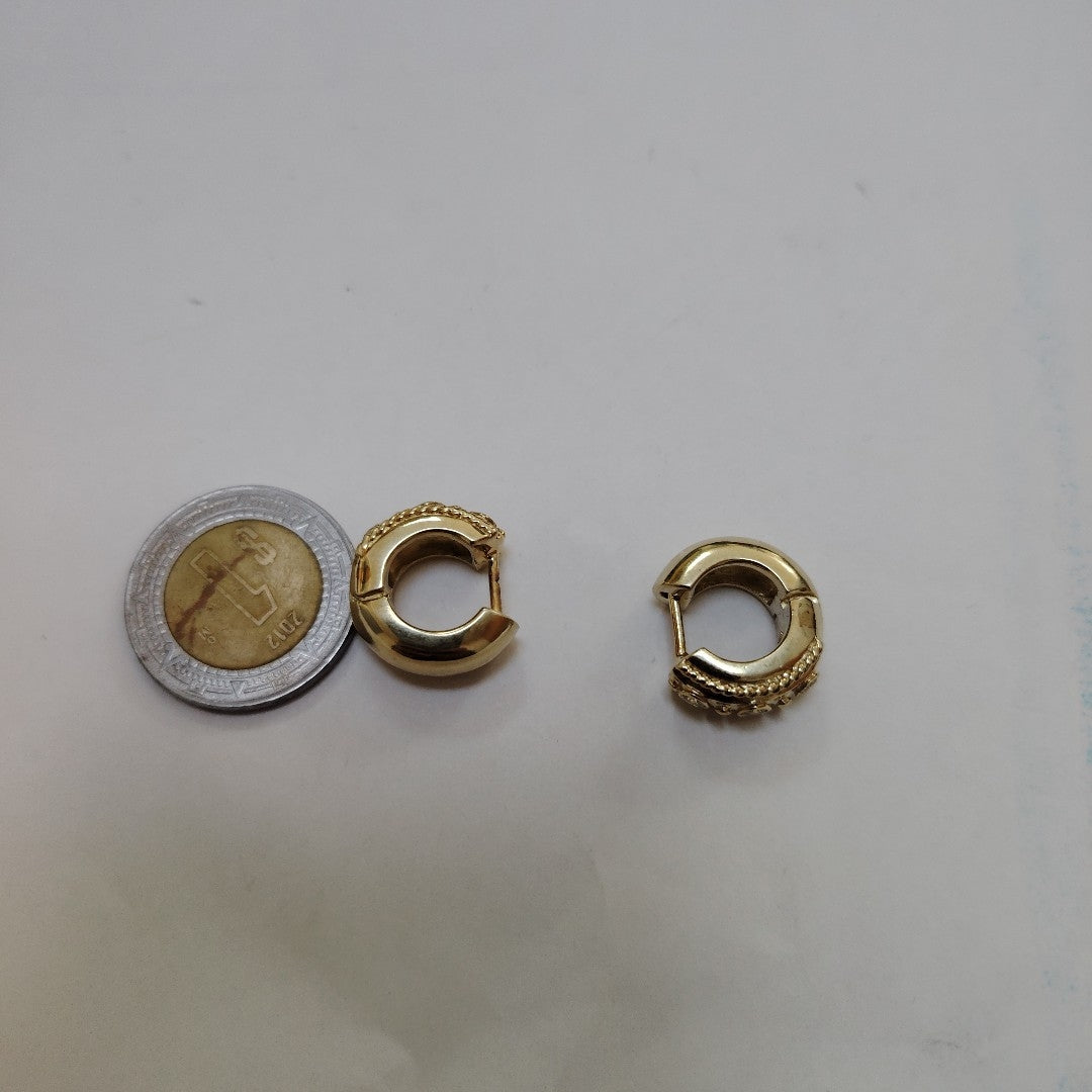 ARETES PAR ORO BLANCO 18 K 9,50 GRMS (SEMINUEVO)