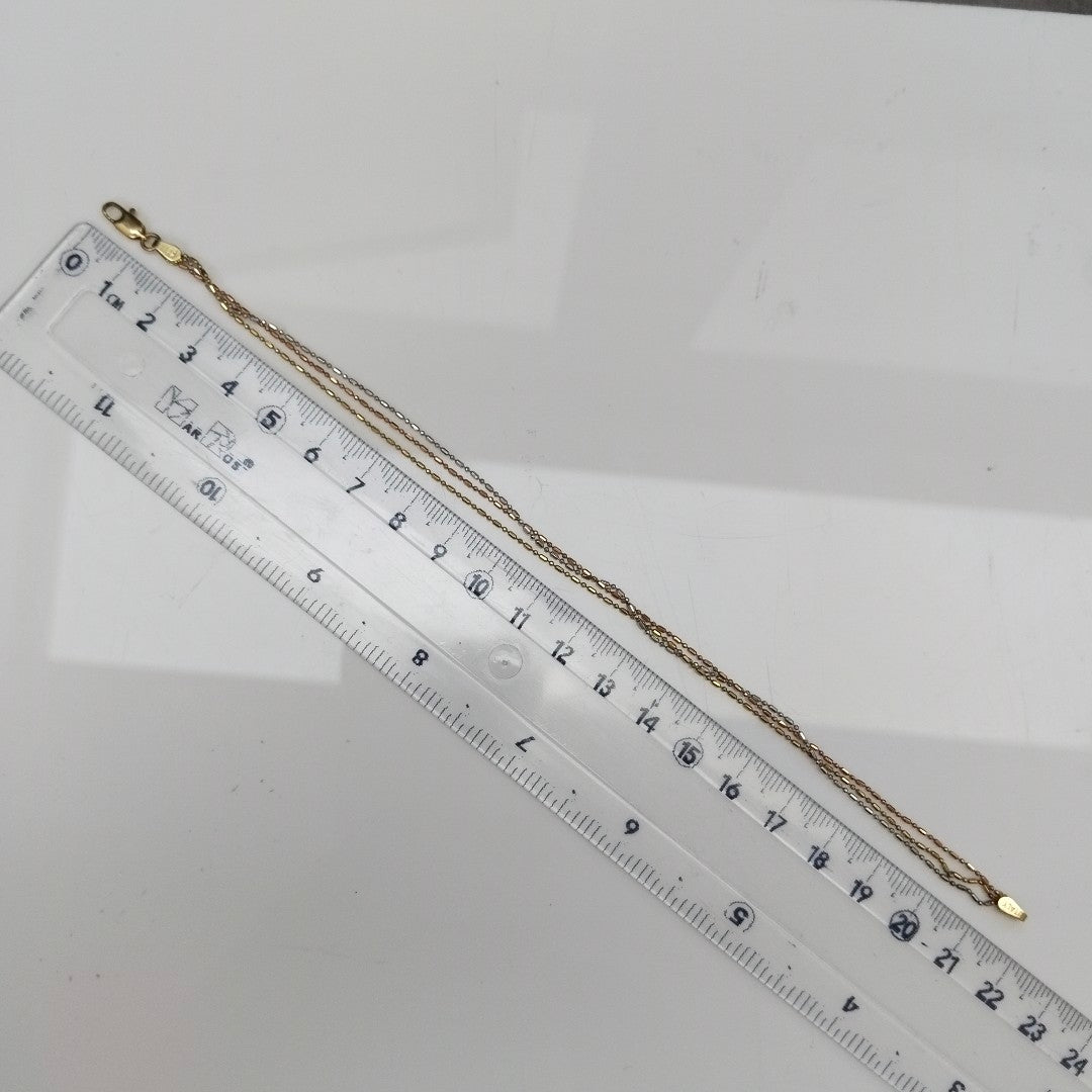 PULSERA ORO COMBINADO 10 K 2,40 GRMS (SEMINUEVO)