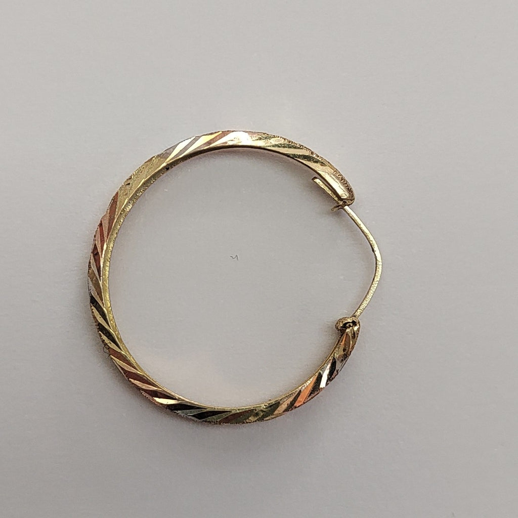 ARRACADAS PAR ORO 14 K 1.5 GRMS (SEMINUEVO)