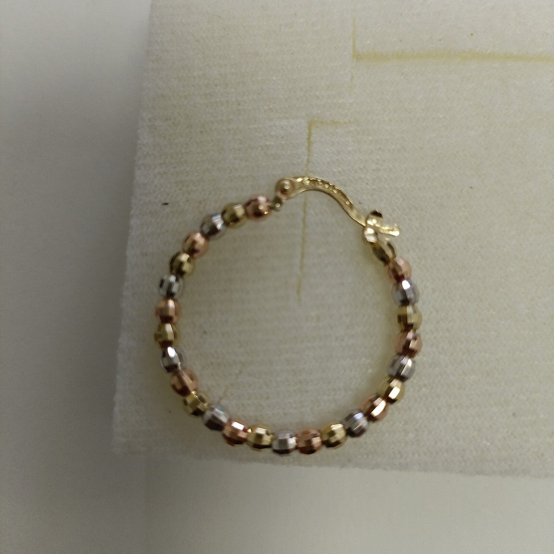 ARRACADAS PAR ORO COMBINADO 10 K 4,00 GRMS (SEMINUEVO)