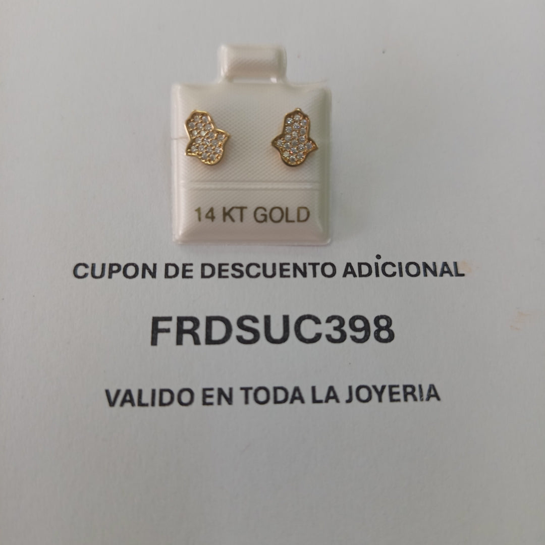 BROQUELES ORO 14K 1.3 (NUEVO)