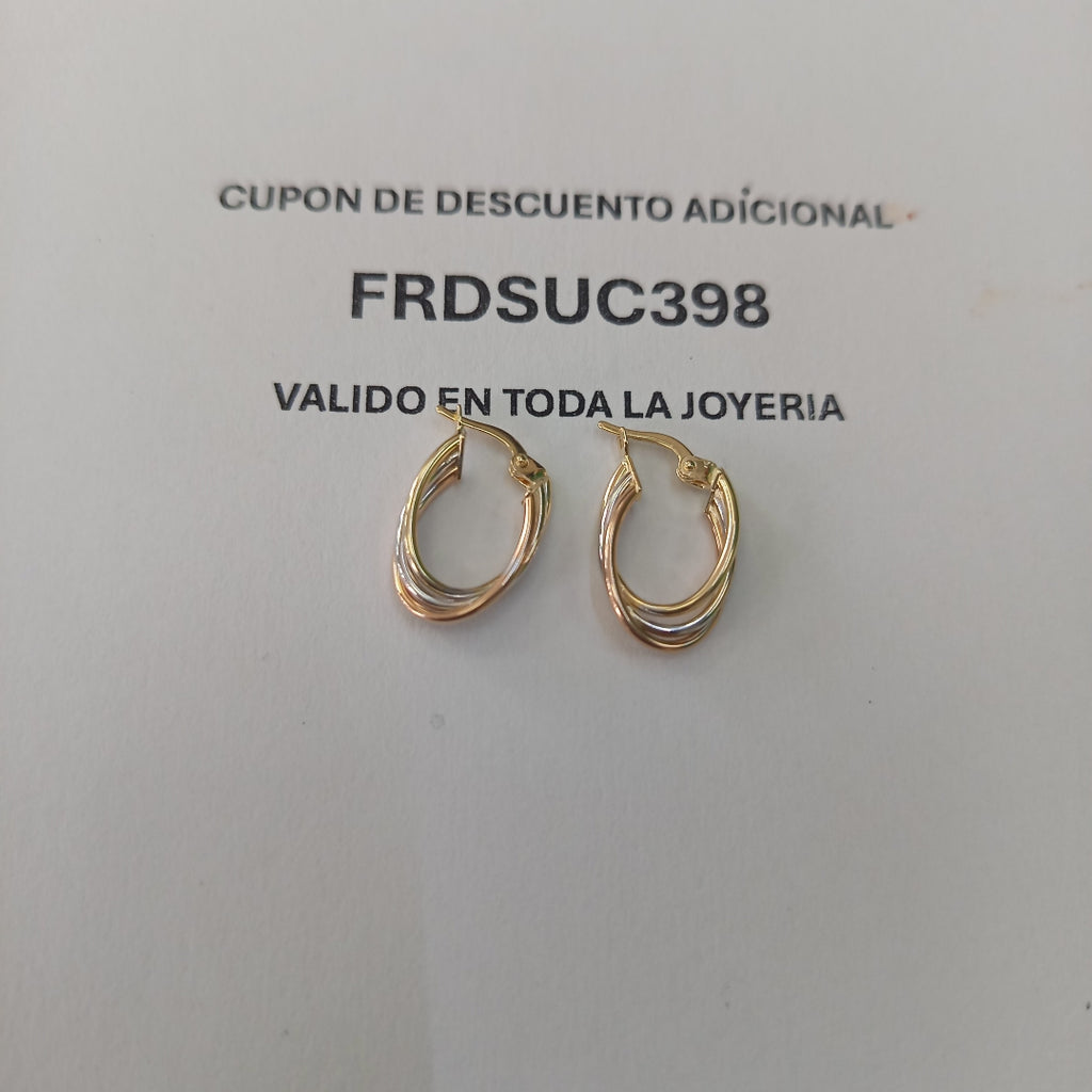 ARRACADAS ORO 14K 1.5 (NUEVO)