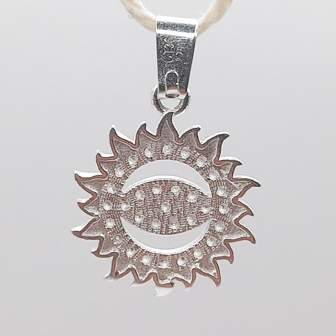 DIJE OJO MAGICO CON CIRCONIAS PLATA .925 2.1 GR (NUEVO)