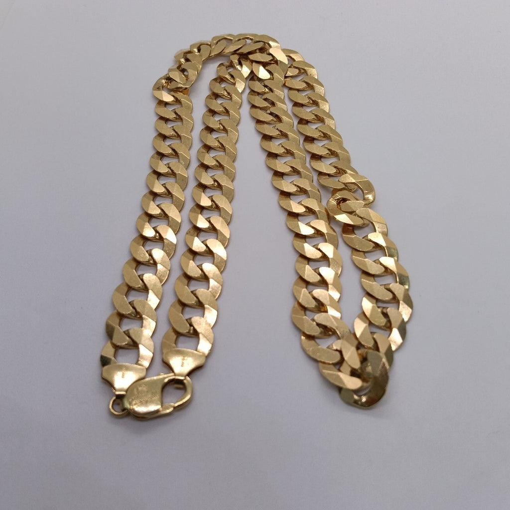 CADENAS BARBADA AMARILLA ORO 14K 121.9 (NUEVO)