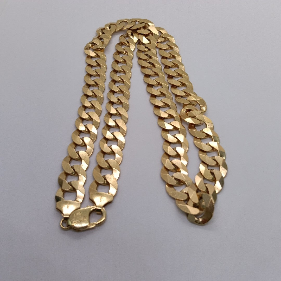 CADENAS BARBADA AMARILLA ORO 14K 121.9 (NUEVO)