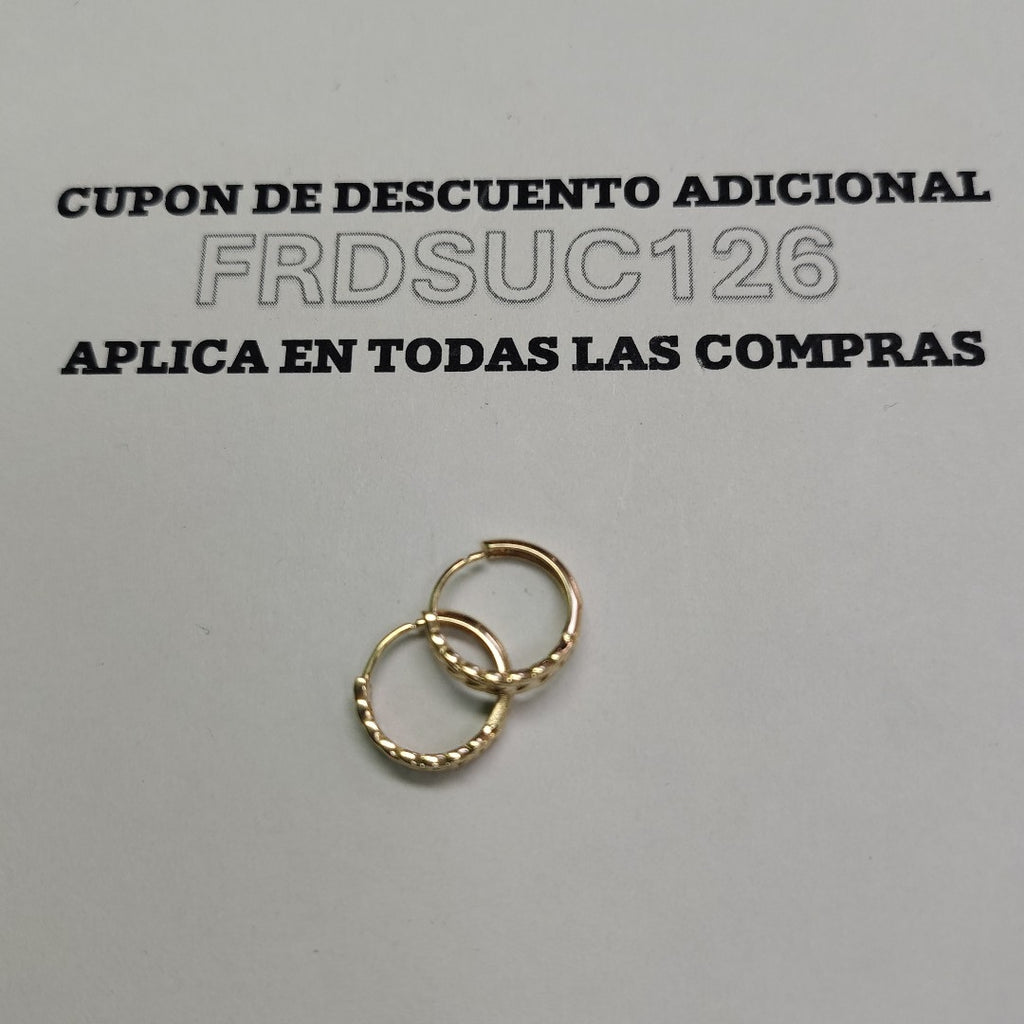 HUGGIES ORO 14K 1.2 (NUEVO)
