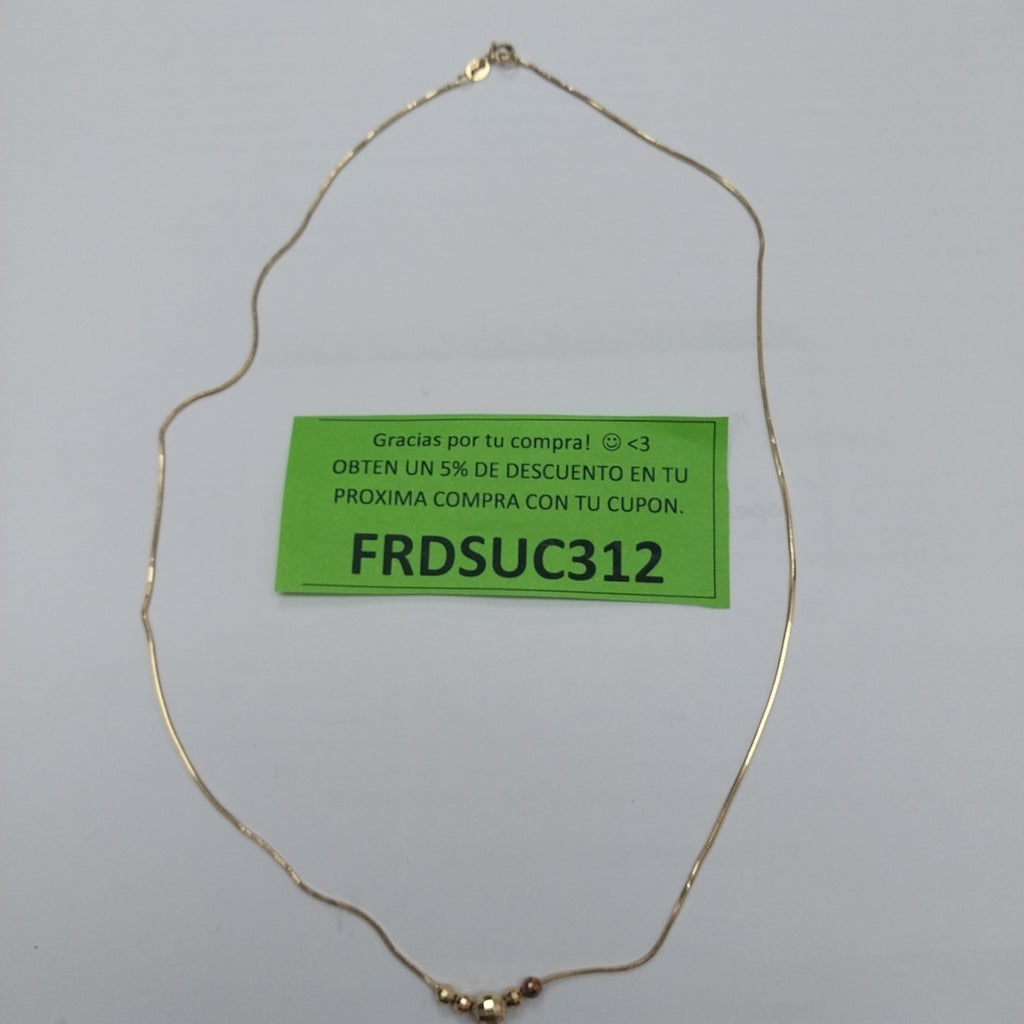 GARGANTILLA ORO 14 K 2.8 GRMS (SEMINUEVO)