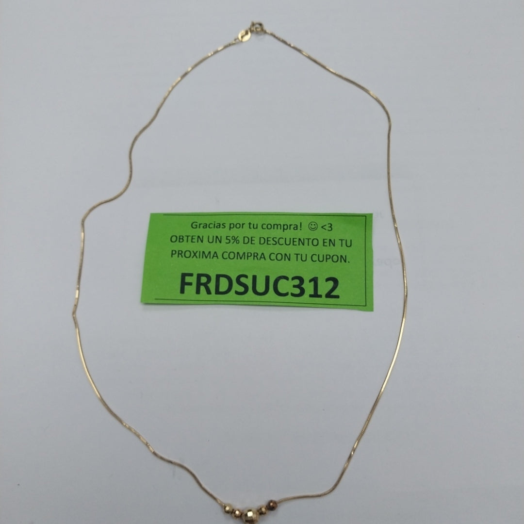 GARGANTILLA ORO 14 K 2.8 GRMS (SEMINUEVO)