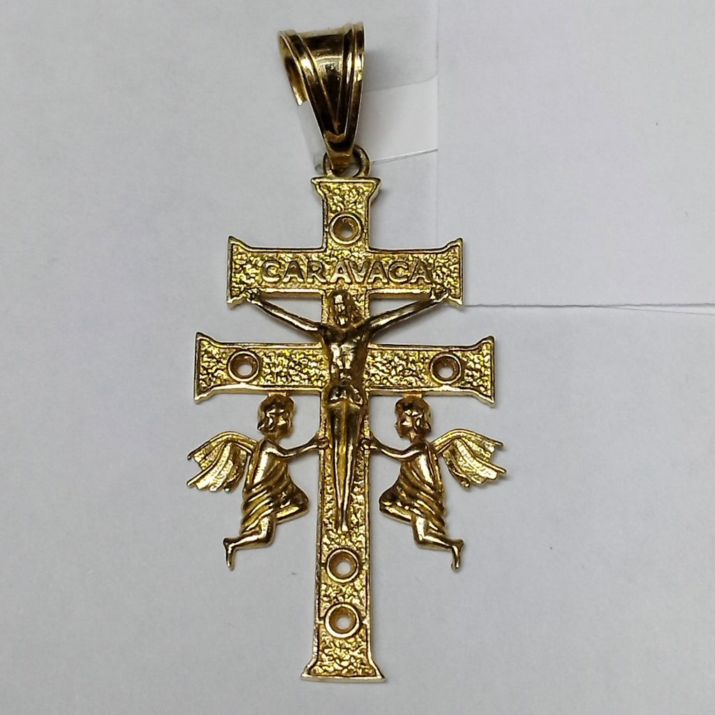 CRUZ DE CARAVACA ORO 14 K 3.3 GRMS (SEMINUEVO)