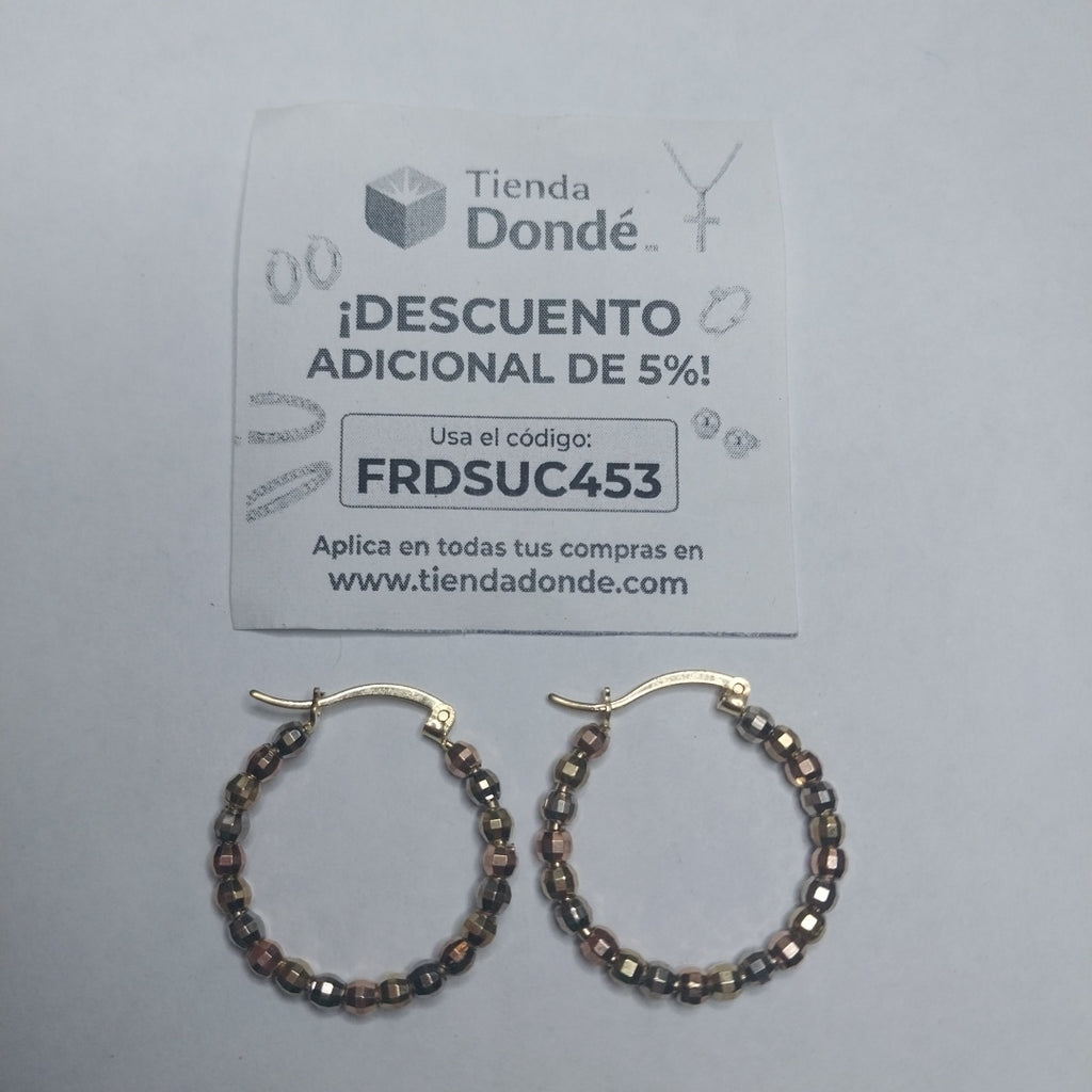 ARRACADAS PAR ORO 10 K 3.4 GRMS (SEMINUEVO)
