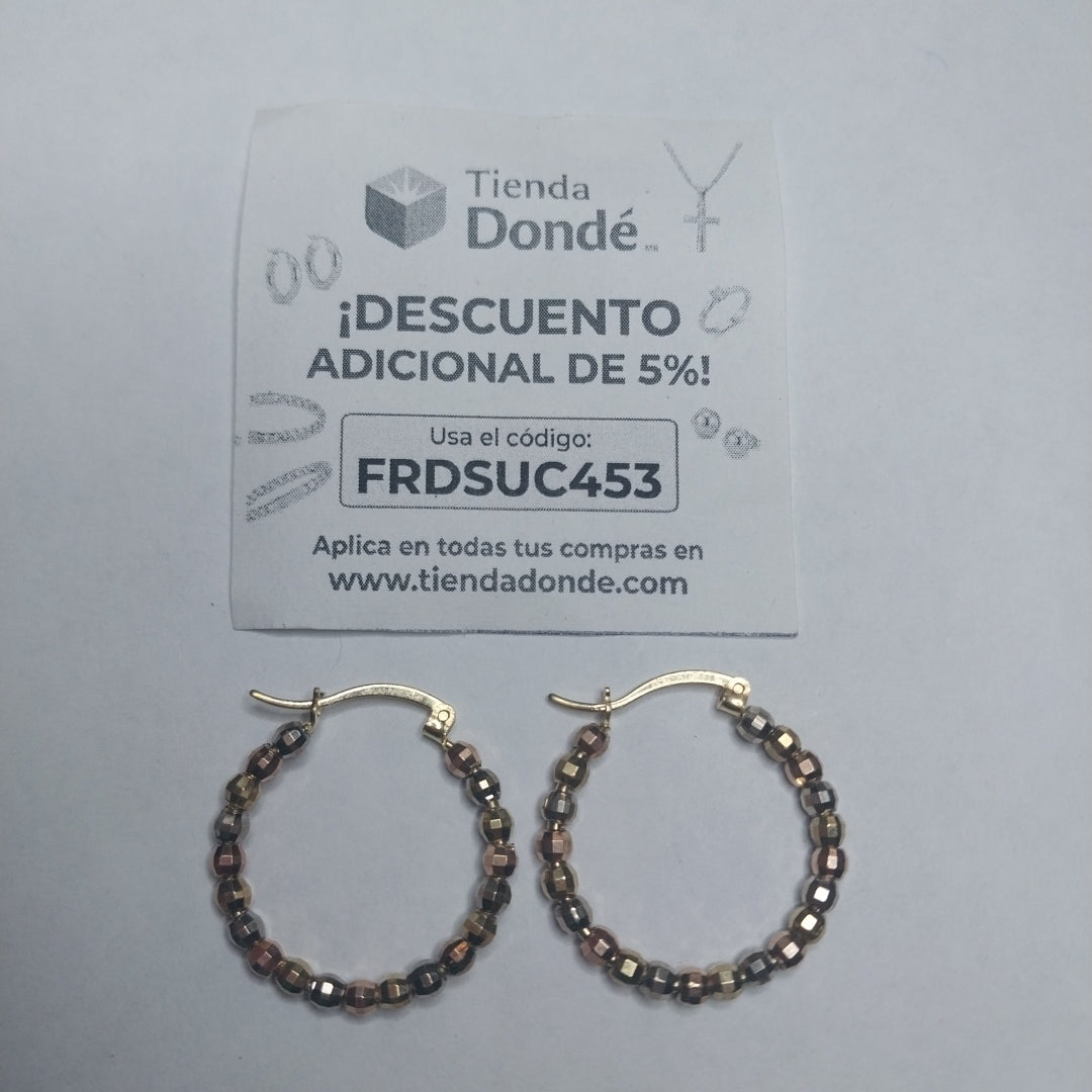 ARRACADAS PAR ORO 10 K 3.4 GRMS (SEMINUEVO)