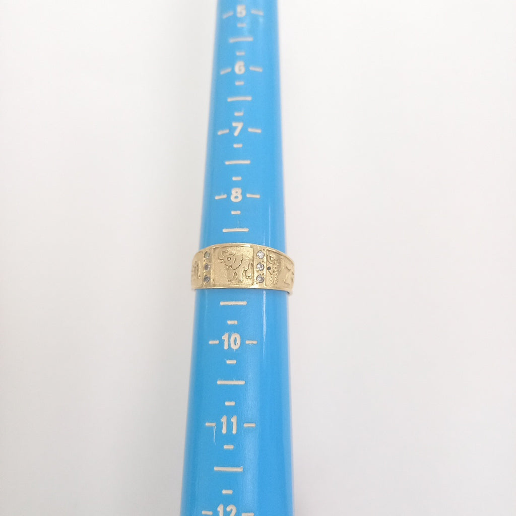 ARGOLLA DE LA SUERTE ORO 14 K 4.2 GRMS (SEMINUEVO)