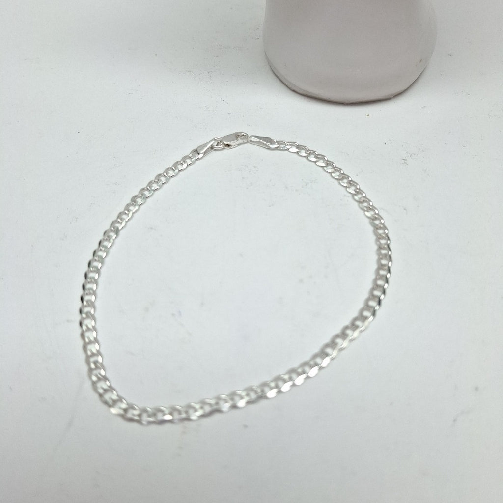 PULSERA BARBADA PLATA .925 21 CM 2.93 GR (NUEVO)