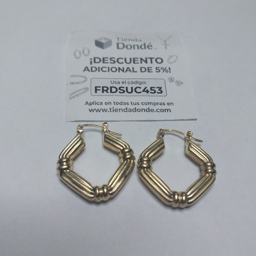 ARRACADAS PAR ORO 10 K 3,00 GRMS (SEMINUEVO)