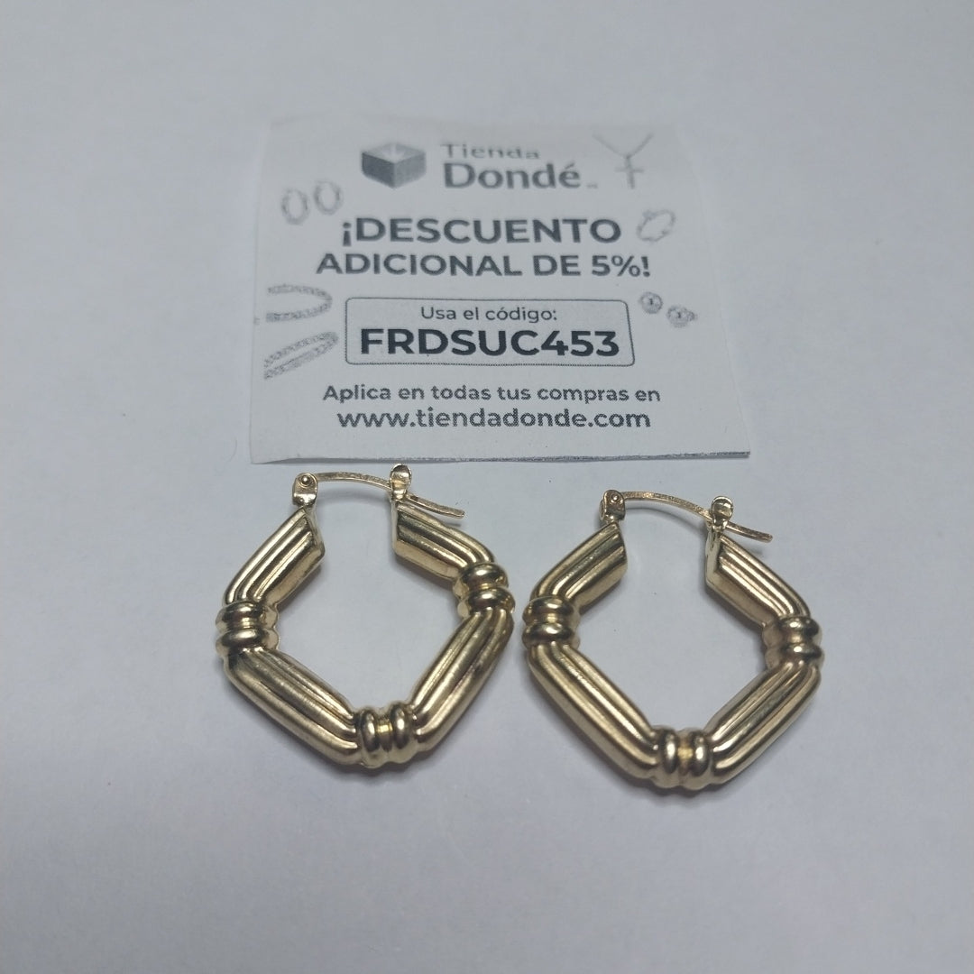 ARRACADAS PAR ORO 10 K 3,00 GRMS (SEMINUEVO)