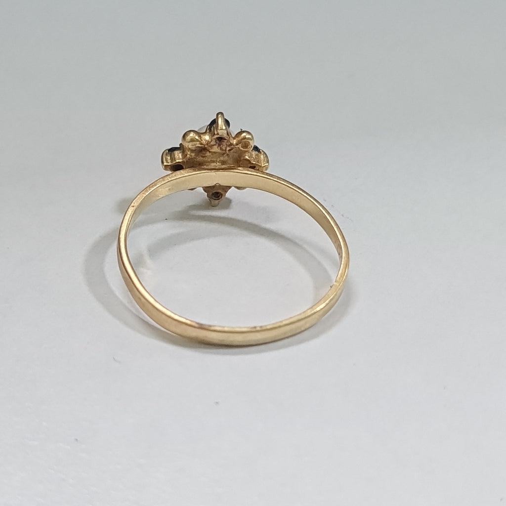 ANILLITO,CRUZ ORO 14 K 1,10 GRMS (SEMINUEVO)