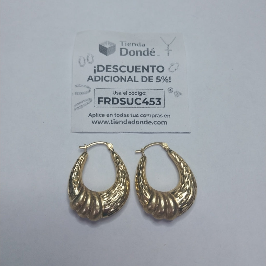 ARRACADAS PAR ORO 14 K 3,60 GRMS (SEMINUEVO)