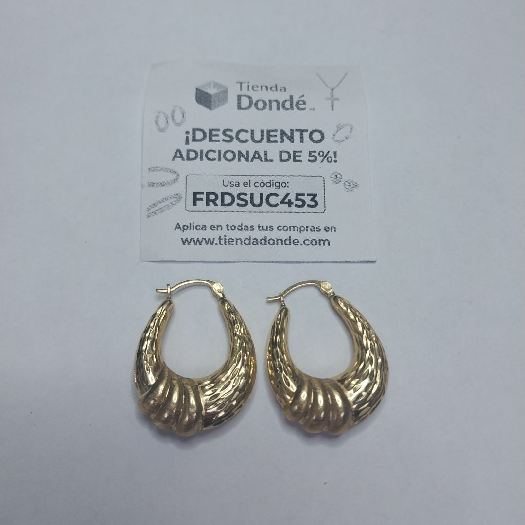 ARRACADAS PAR ORO 14 K 3,60 GRMS (SEMINUEVO)