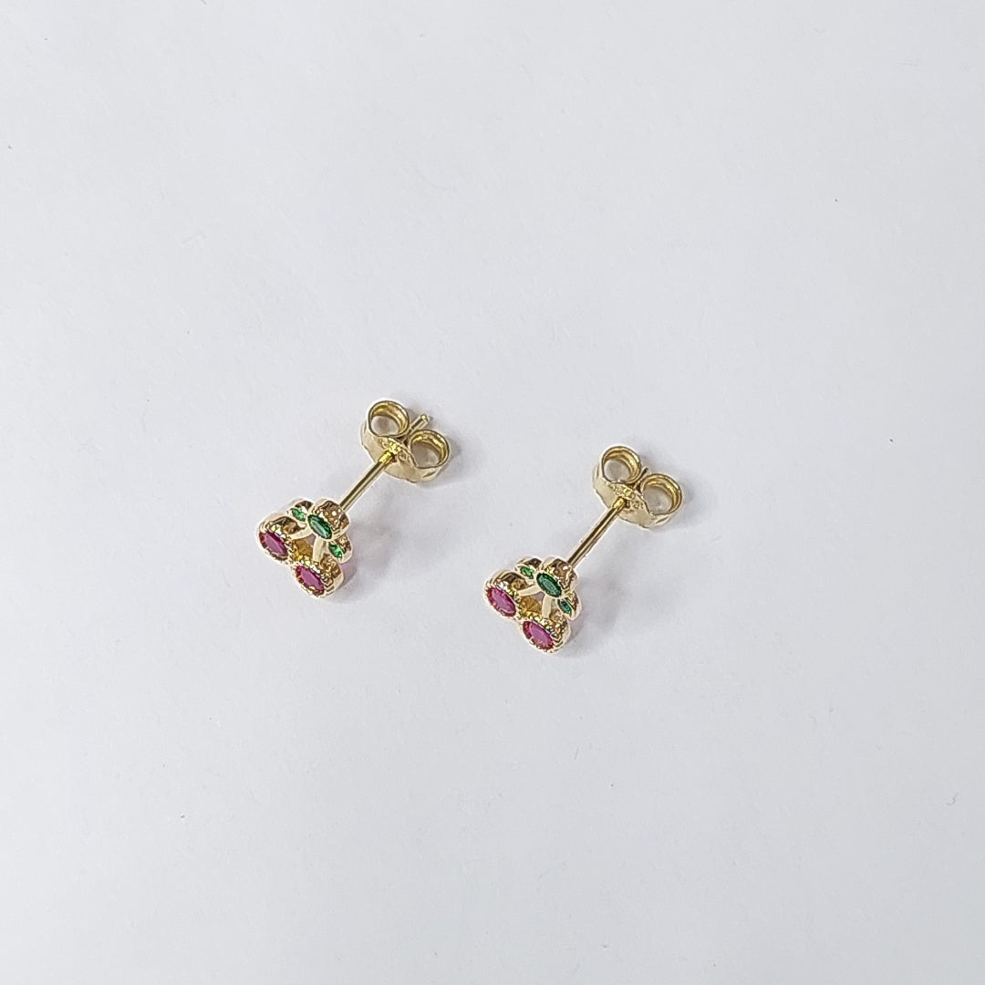 BROQUELES ORO 14K 1 (NUEVO)