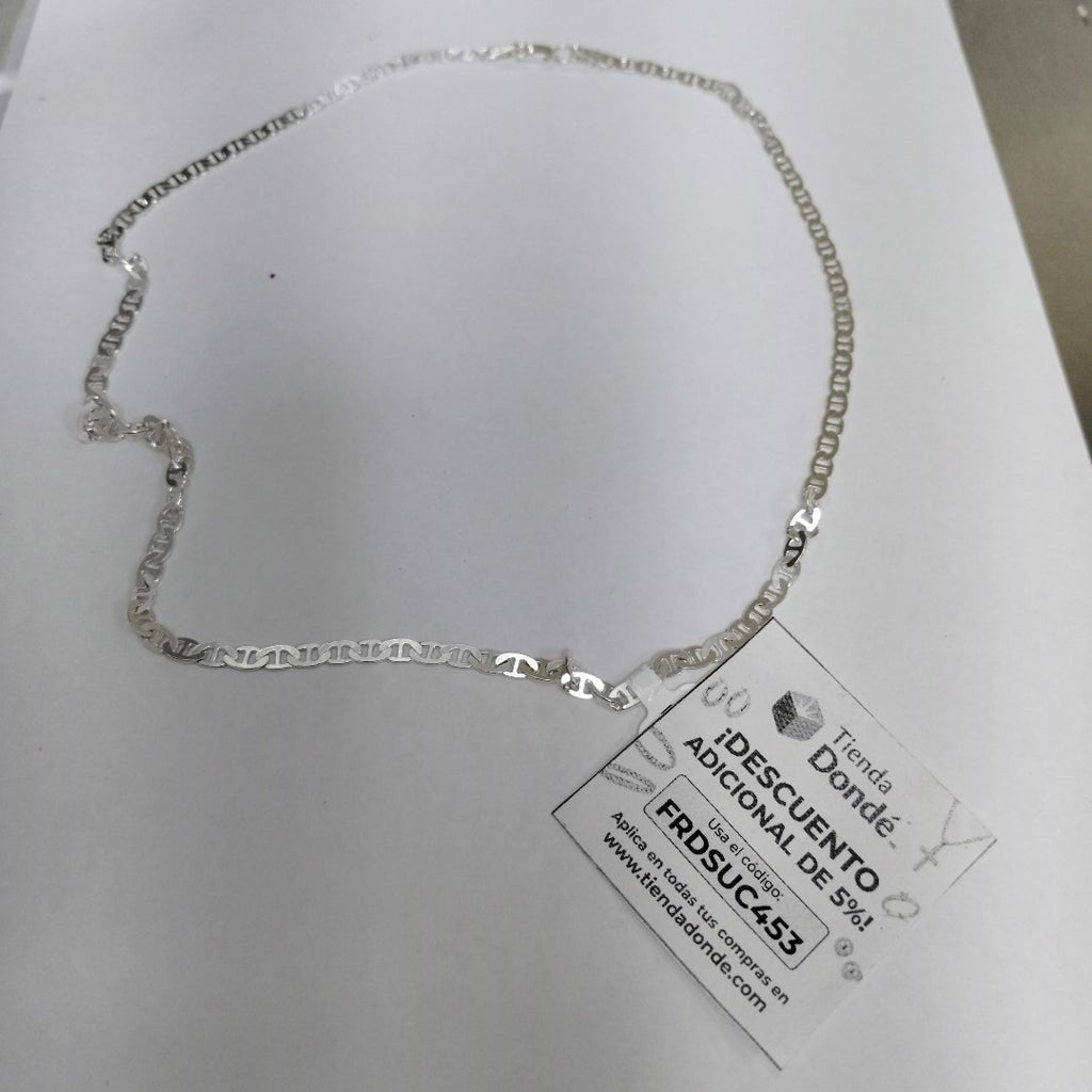 CADENA TEJIDO GUCHI PLATA .925 55 CM 12.4 GR (NUEVO)