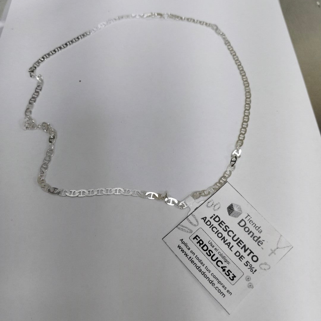 CADENA TEJIDO GUCHI PLATA .925 55 CM 12.4 GR (NUEVO)