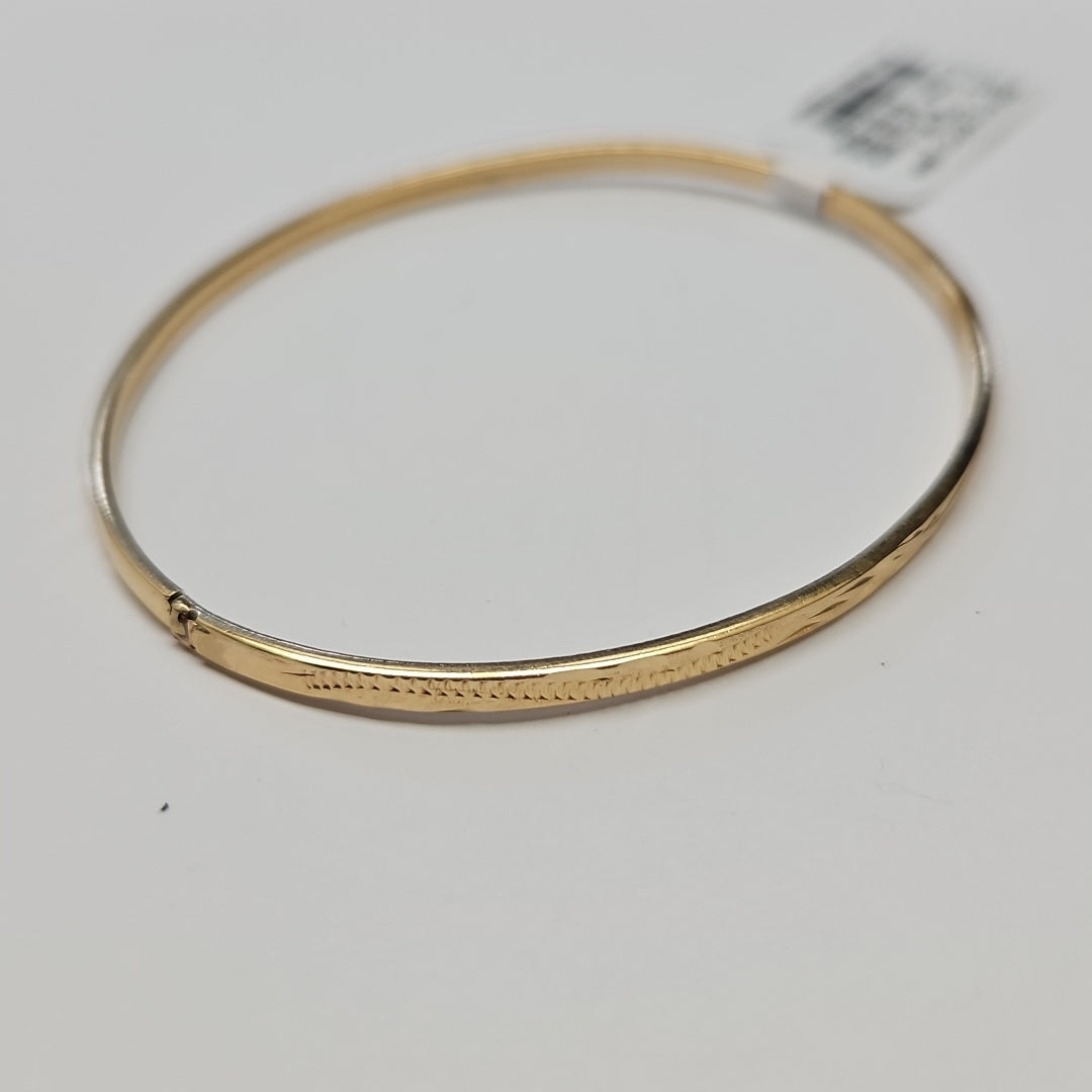 PULSERA RIGIDA ORO 14 K 3.4 GRMS (SEMINUEVO)