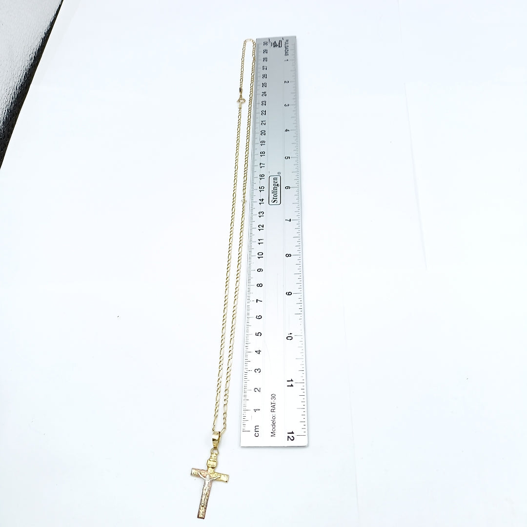 CADENA, CRUCIFIJO ORO 10 K 3.7 GRMS (SEMINUEVO)