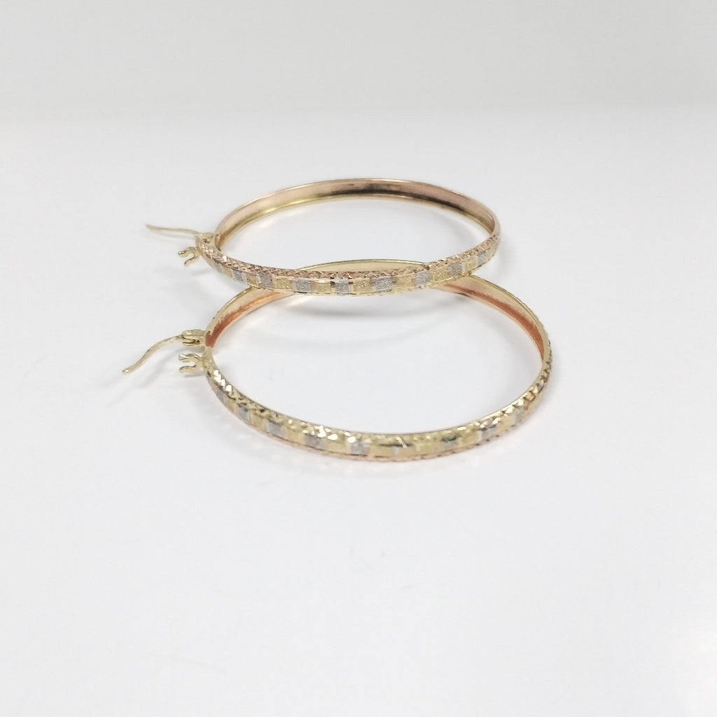 ARRACADAS PAR ORO,ORO COMBINADO 14 K 4,60 GRMS (SEMINUEVO)