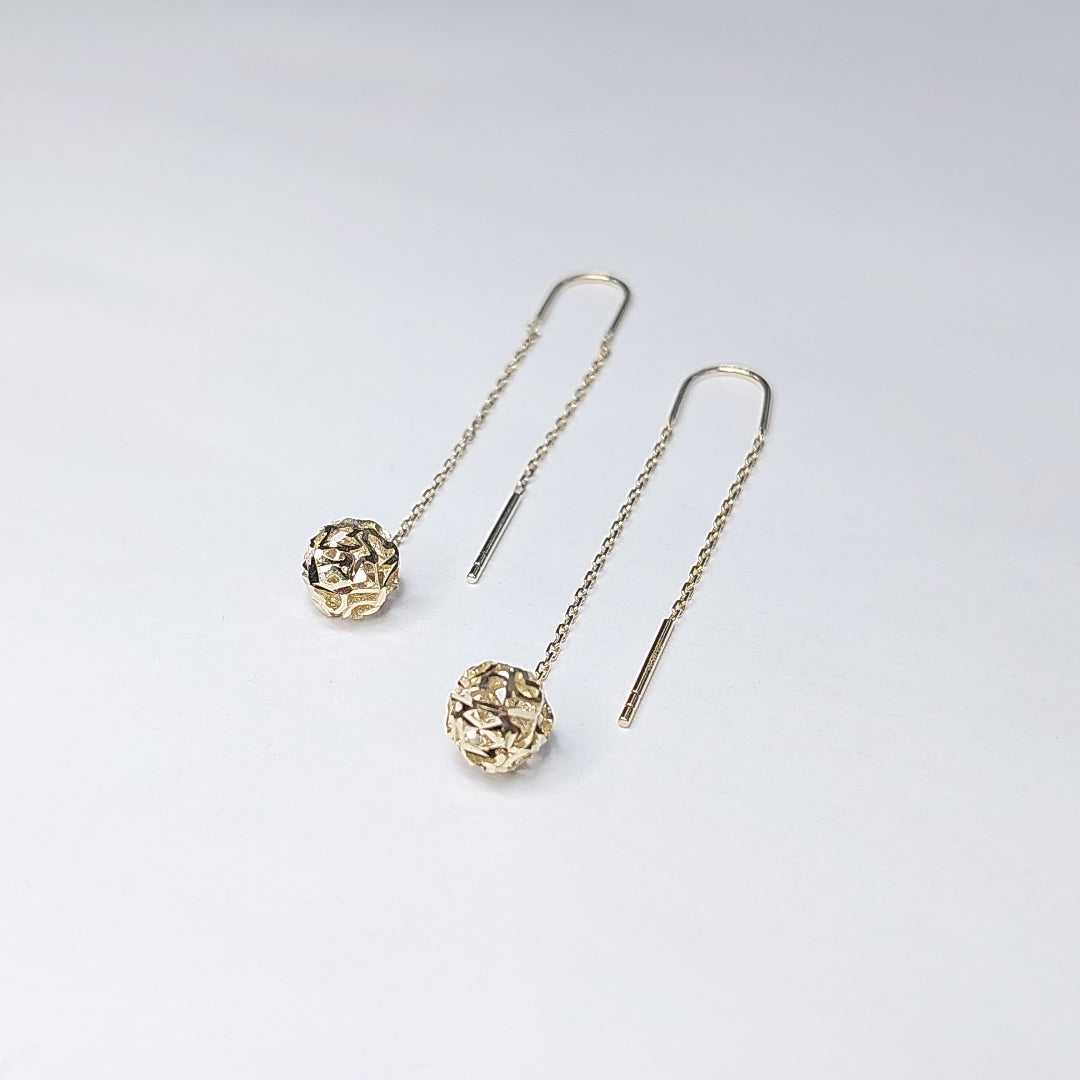 BROQUELES ORO 14K 1.7 (NUEVO)