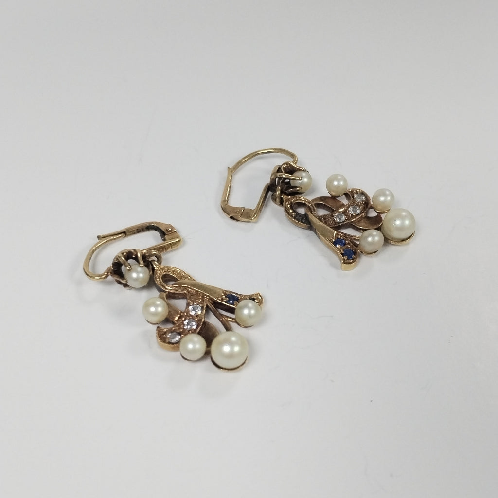 ARETES PAR ORO 14 K 7.3 GRMS (SEMINUEVO)