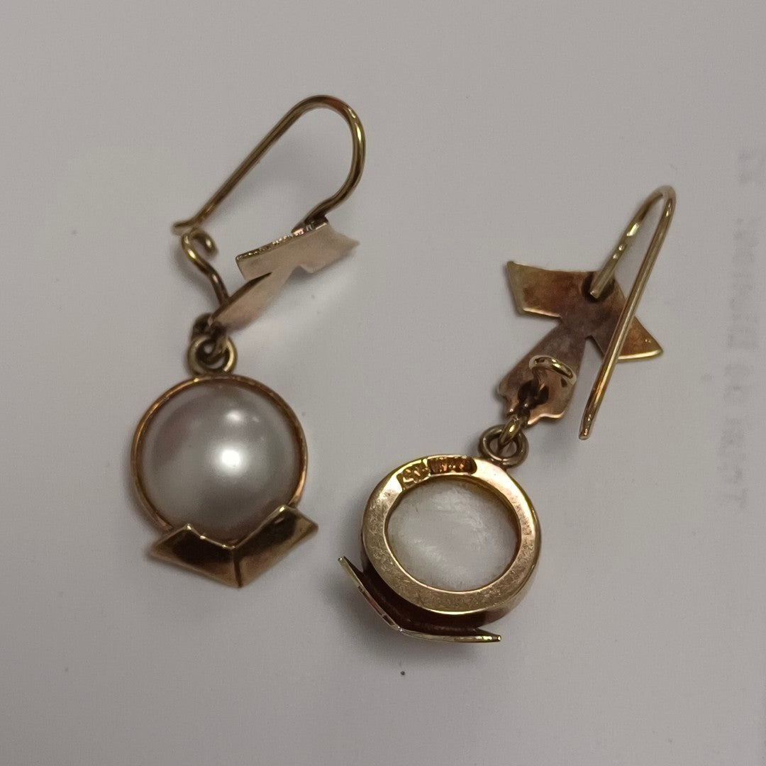 ARETES PAR ORO 14 K 4,90 GRMS (SEMINUEVO)
