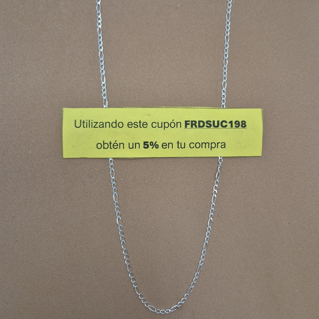CADENA 3X1 PLATA .925 55 CM 4.33 GR (NUEVO)