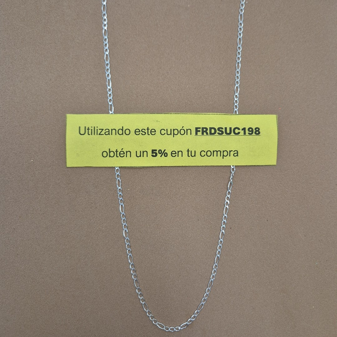 CADENA 3X1 PLATA .925 55 CM 4.33 GR (NUEVO)