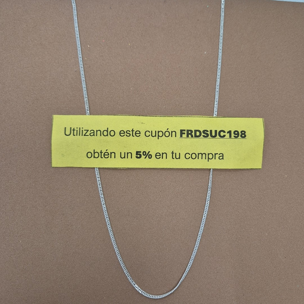 CADENA BARBADA PLATA .925 50 CM 4.22 GR (NUEVO)