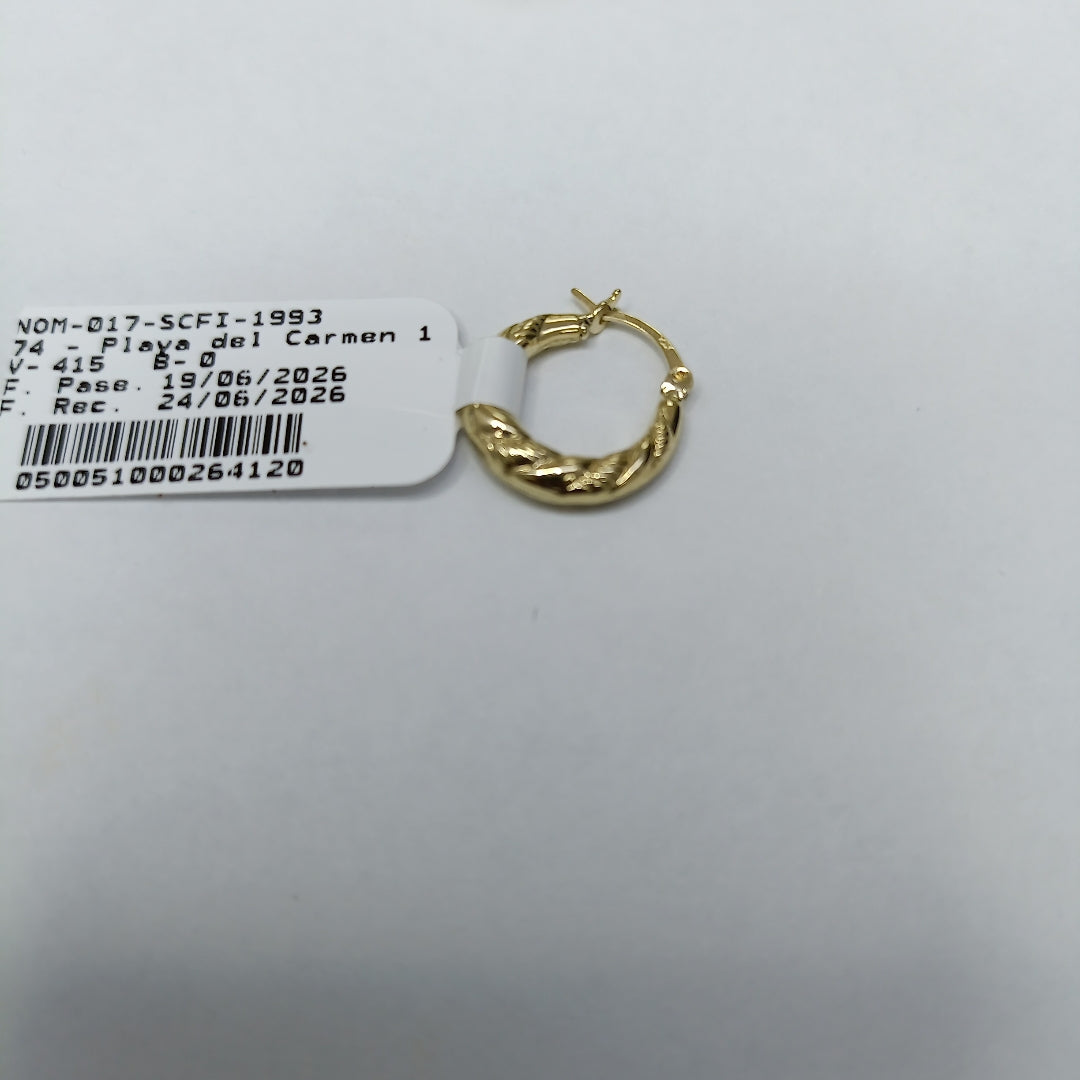 ARRACADAS ORO 10K 0.8 (NUEVO)