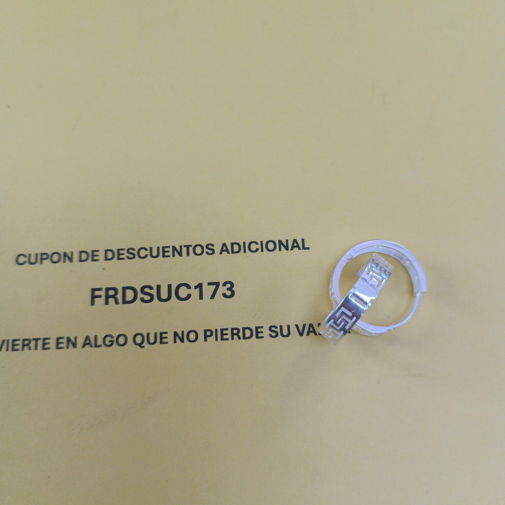 ARETES ARRACADAS GRECAS PLATA .925 4.23 GR (NUEVO)